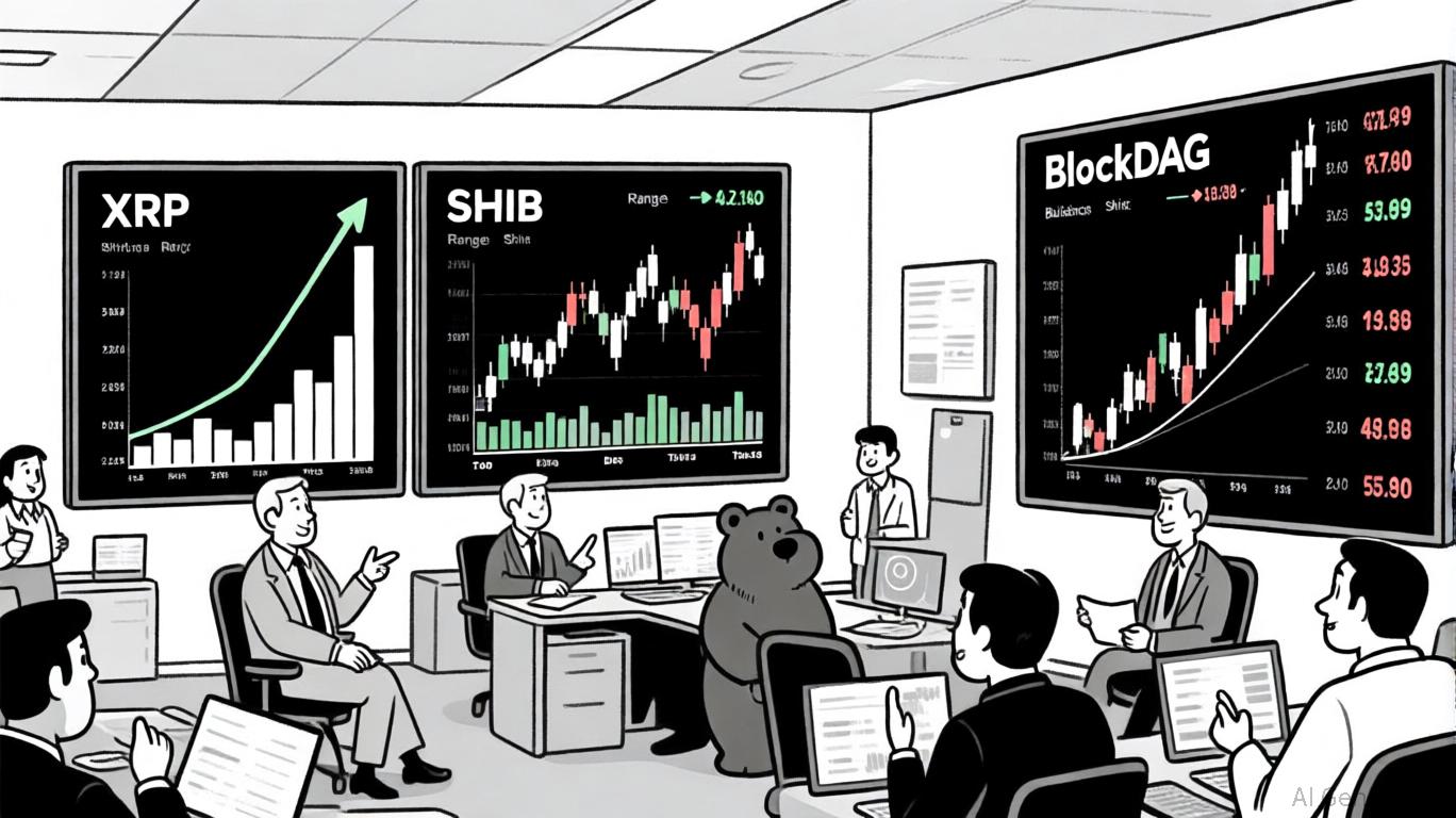 2025年第四季度加密货币投资展望：XRP看涨、SHIB挑战、BlockDAG爆发机会